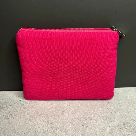 Pink Beaded Cow Cosmetic Bag - Picture 2 of 3